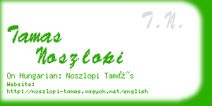 tamas noszlopi business card